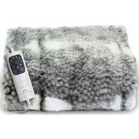 Dreamland Reindeer Print Faux Fur Heated Throw