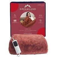 Dreamland COSY UP SILKY SOFT FAUX FUR WARMING THROW TERRACOTTA 160 X 120 CM