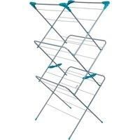 Beldray Elegant 3 Tier Clothes Airer Drying Space, Steel, Turquoise, 64 x 45 x 138 cm