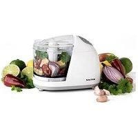 Salter EK2182 Electric Mini Kitchen Fruit and Vegetable Chopper, 150 W, White