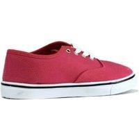 Ladies Canvas Trainer - Black