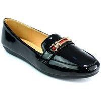 Girl'S Slip On Flat Pointed Toe Shoes - Black