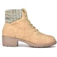 Women'S Lace Up Ankle Boots - Black