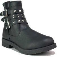 Girl'S Stud Ankle Boots - Black