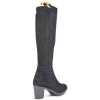 Women'S Mid Calf High Knee Boots - Black