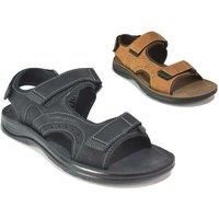 Men'S Ankle Strap Sandals - Brown
