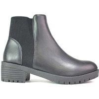 Women Chelsea Boots With Heel - Black