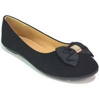 Womens Pop Bow Classic Ballerina - Black