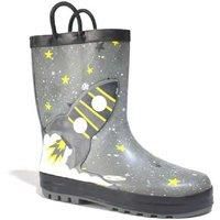 Girls Wellington Boots Rainy Snow - Black