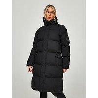 Zavetti Canada Alora Longline Padded Jacket - Black