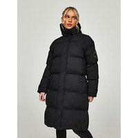 Zavetti Canada Alora Longline Padded Jacket - Black