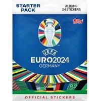 Topps UEFA Euro 2024 Germany Official Stickers Starter Collection Album Pack