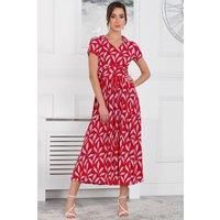 Mabrouka Stand Neck Maxi Dress