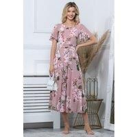 Julita Print Mesh Maxi Dress