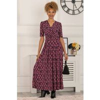 Jolie Moi Women's Beatrice Jersey Maxi Dress in Navy | Size: 8