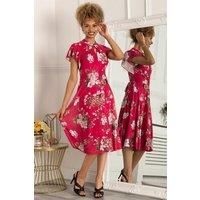 Luella Key Hole Mesh Dress