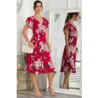 Acela Floral Print Mesh Dress
