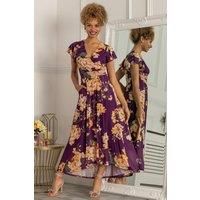 Piper Dip Hem Mesh Maxi Dress