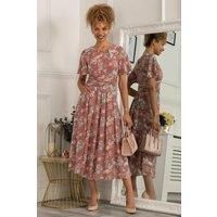 Nadine Floral Print Chiffon Dress