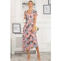 Danica Tiered Hem Mesh Maxi Dress