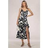 Spaghetti Strap Satin Maxi Dress