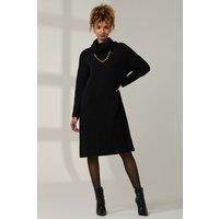 Knitted Turtleneck Longline Jumper