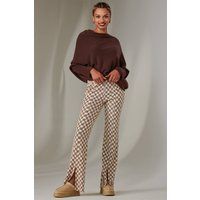 Split Hem Flared Trousers