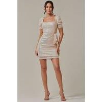 Sequin Square Neck Pencil Dress