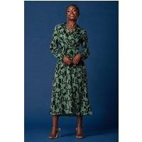 Wrap Detail Shirt Maxi Dress