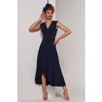 Preslie Wrap Frill Hem Maxi Dress