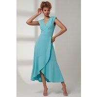 Preslie Wrap Frill Hem Maxi Dress