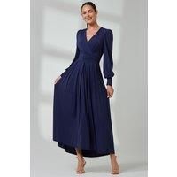 Long Sleeve Soft Silky Jersey Maxi Dress