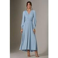 Long Sleeve Soft Silky Jersey Maxi Dress
