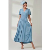 Angel Sleeve Super-Smooth Jersey Maxi Dress