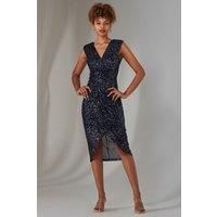 Aisla Ruched Sequin Bodycon Dress