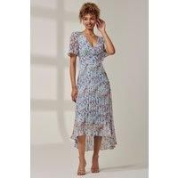 Meagan V-Neck Chiffon Maxi Dress