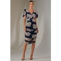 Angel Sleeve Ruched Bodycon Dress