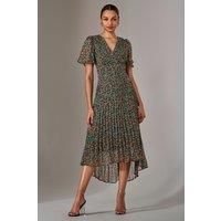Charlotte Pleated Chiffon Midaxi Dress