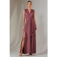 Halter Neck Maxi Bridesmaid Dress
