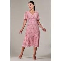 Petite Chiffon Pleated Midaxi Dress