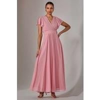 Chiffon Pleated Maxi Dress