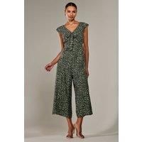 Frill Tie-front Jumpsuit