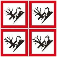 Essentials Danger for Environment GHS Labels (Sheet) 100mm x 100mm (715YU)