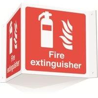 Essentials Fire Extinguisher Projecting Sign (3D) 200mm x 400mm (839YU)