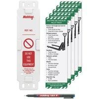 Scafftag Pallet Truck Tag Kit 7 Pieces (366YU)