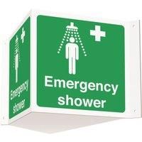 Essentials Emergency Shower Projecting Sign (3D) 200mm x 400mm (471YU)