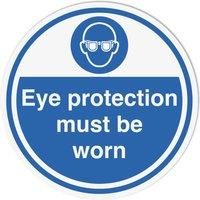 Essentials Eye Protection Must Be Worn Floor Sign 450mm x 450mm (442YU)