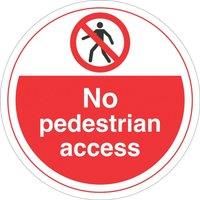 Essentials No Pedestrian Access Floor Sign 450mm x 450mm (175YU)