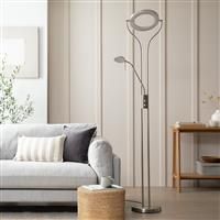 Argos Home Father & Child LED Uplighter Floor Lamp - Chrome