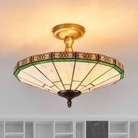 Searchlight Tiffany-style New York ceiling light